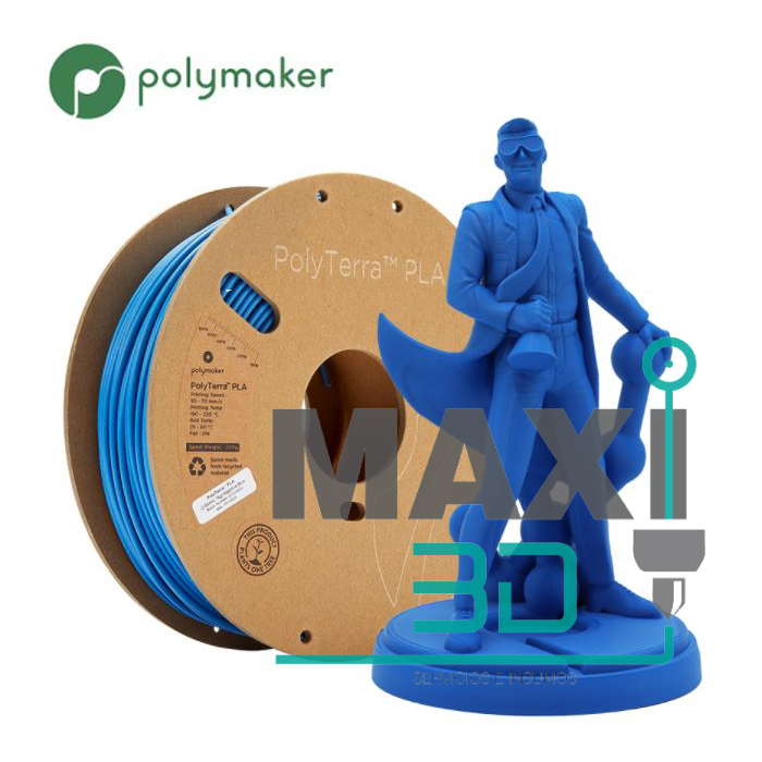 PLA 1 75mm 1KG Azul Safiro Sapphire Blue Polyterra Polymaker Maxi3D