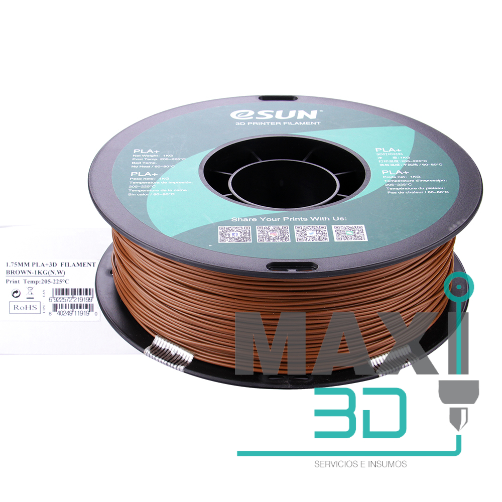 PLA+ 1.75mm 1KG Café Oscuro – eSUN – Maxi3D