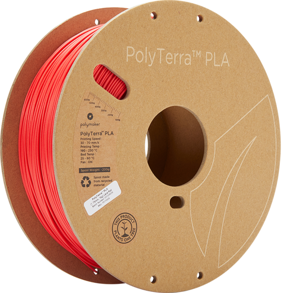 PLA 1.75mm 1KG Lava Red Polyterra – Polymaker - Imagen 2