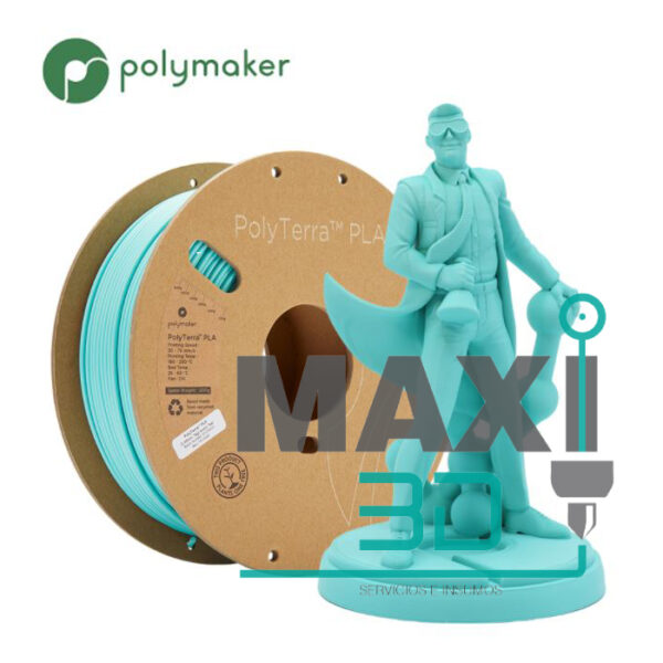 PLA 1.75mm 1KG Verde Azulado (Artic Teal) Polyterra – Polymaker